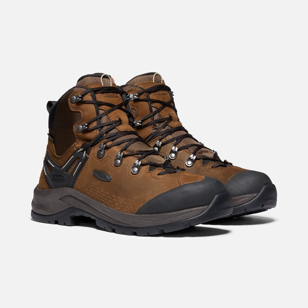 Keen Outdoor Bot Erkek Kahverengi/Siyah - Wild Sky Waterproof - Türkiye VAEB38249